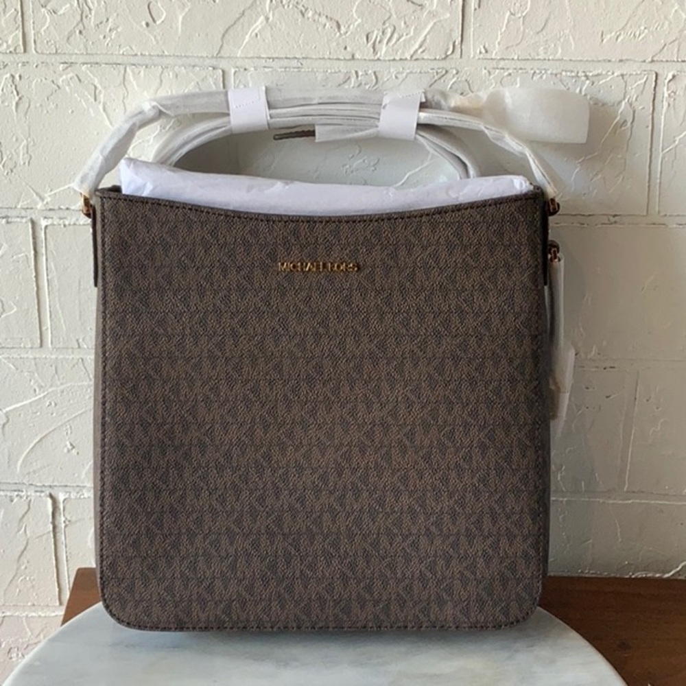 Michael Kors Brown Jet Set Travel Crossbody Bag